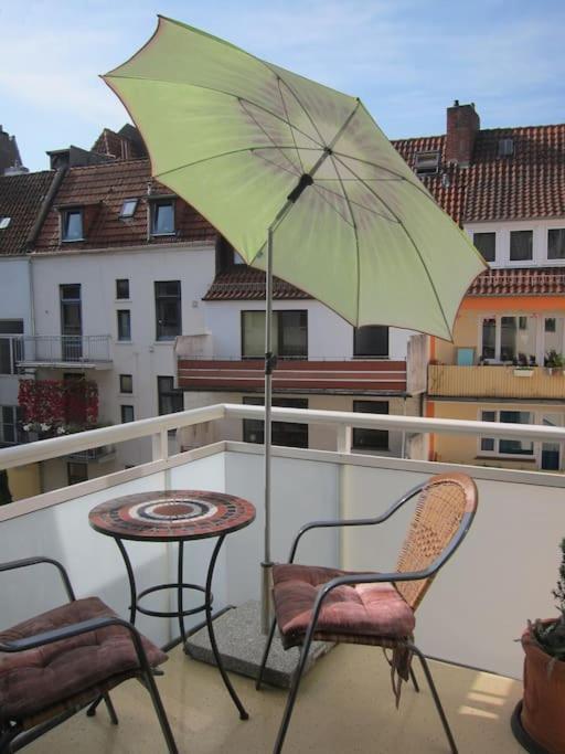 Modernes 1 Zimmer Luxusappartement Kleiner Roland Mit Parkplatz Und Balkon In Bremen Naehe Zentrum 외부 사진